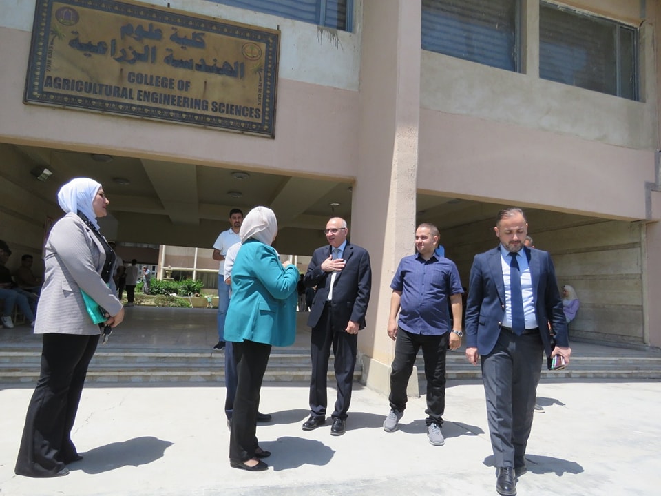 زيارة رئيس جامعة بغداد الى كلية علوم الهندسة الزراعية