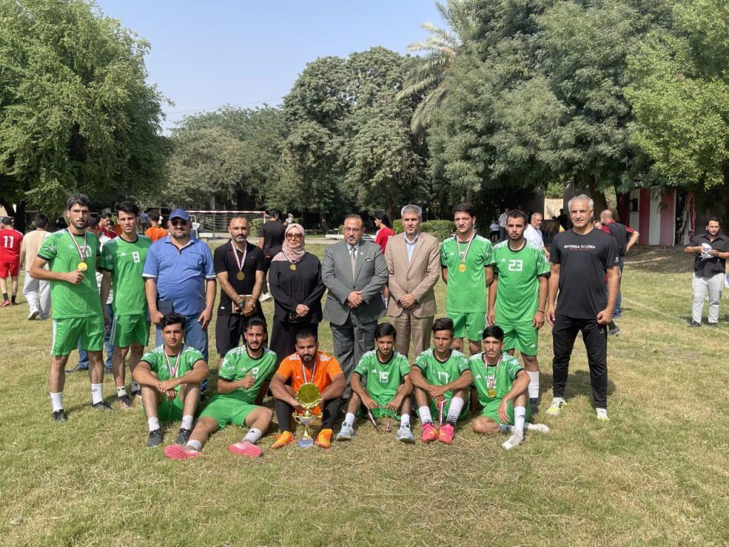 فريق كلية علوم الهندسة الزراعية يحقق المركز الثاني في بطولة كرة القدم