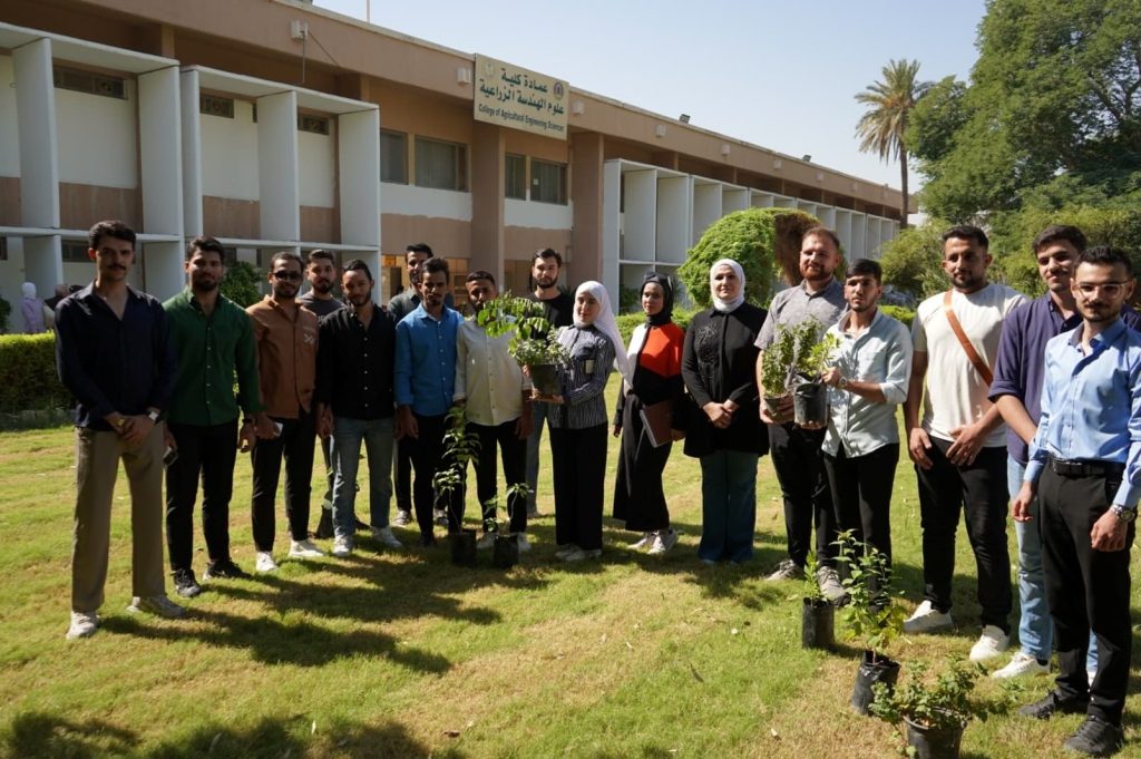 حملة تشجير في كلية علوم الهندسة الزراعية